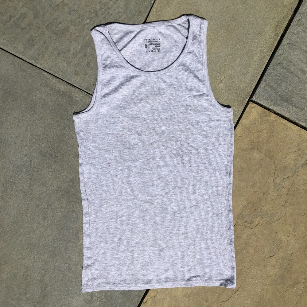 Perry Ellis Grey Heather Tank Top